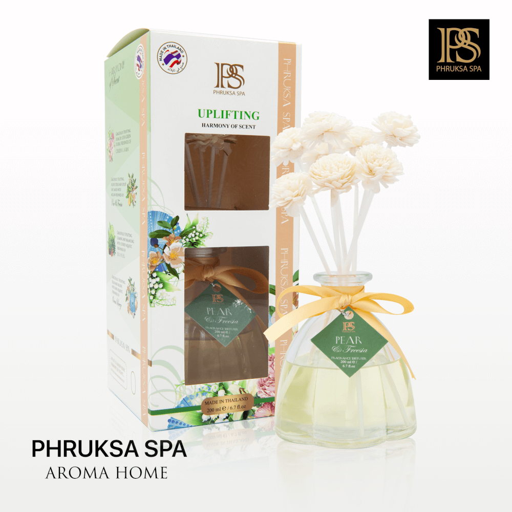 ก้านไม้หอมปรับอากาศ PHRUKSA SPA  ขนาด 200 มล.  กลิ่นแพร์ ฟรีเซีย_1